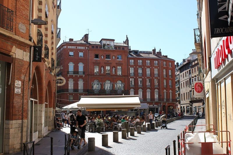 La place de la Trinité, à Toulouse.